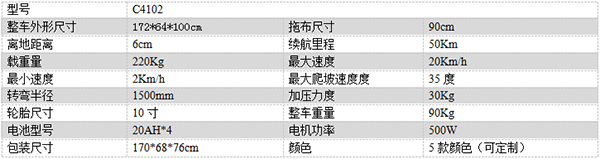 电动德令哈尘推车C4102